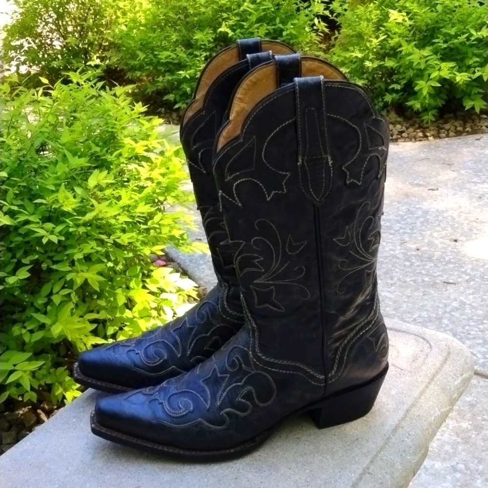 VINTAGE JB DILLON COWBOY BOOTS size 9.5 B